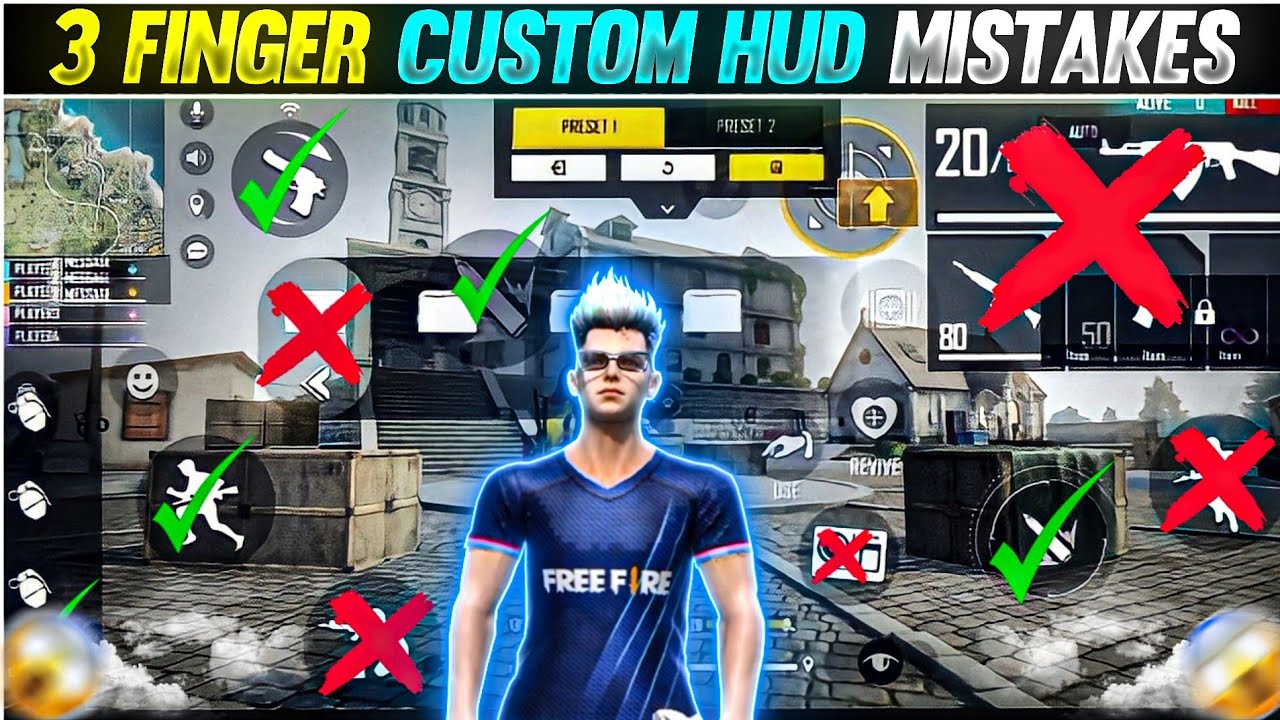 Top 5 Biggest Mistakes 3 Finger Hud | 3 Finger Custom Hud Free Fire Mistakes | Ff 3 Finger Hud