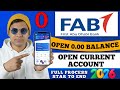 FAB Bank Current Account Opening 2026 | How To Open Current Account In UAE Online
