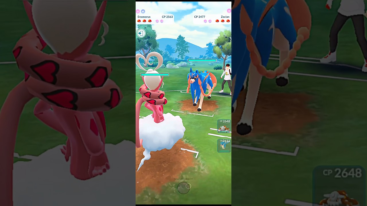Enamorus V/S Zacian PVP Fairy Battle in 