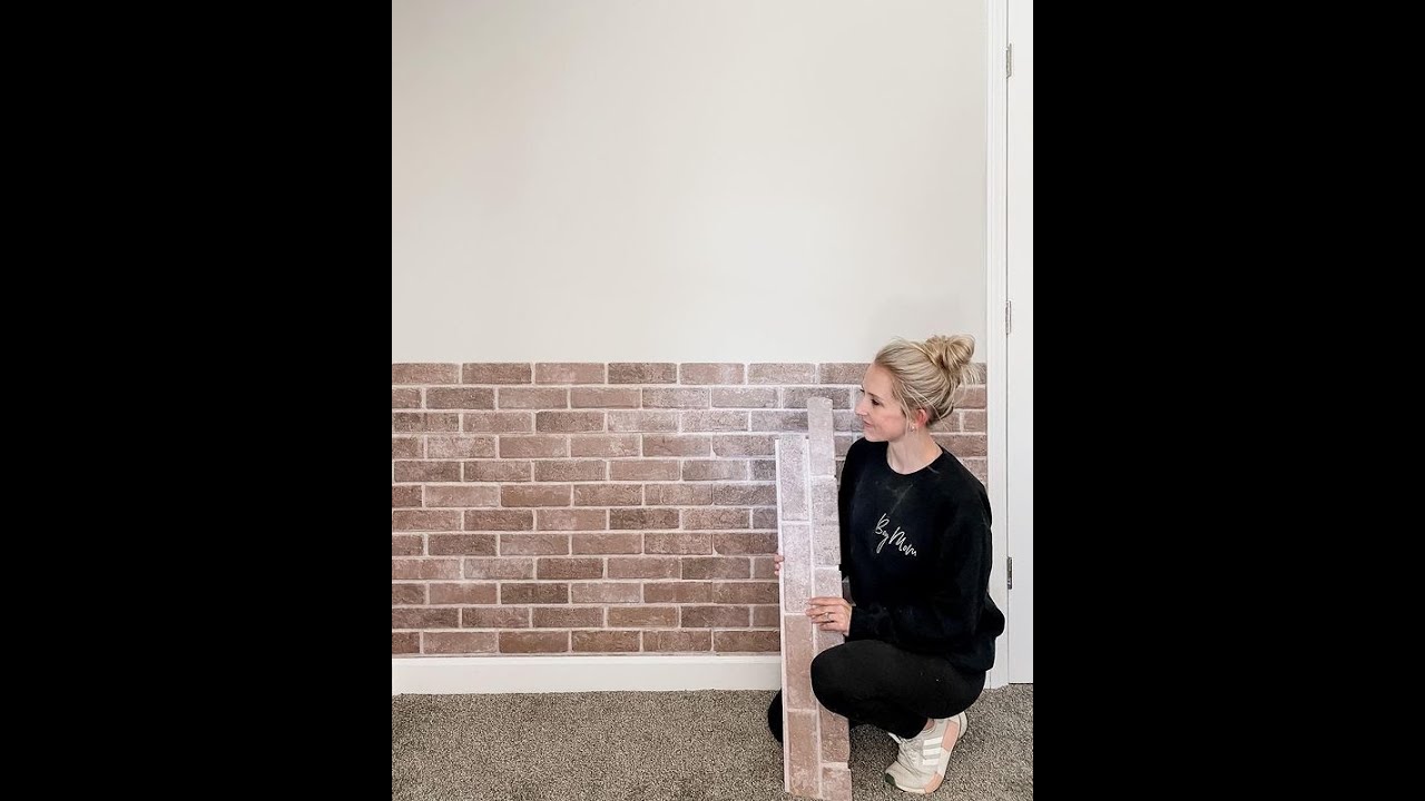 How to Add Faux Brick to Your Home Using Peel and Stick Brick!