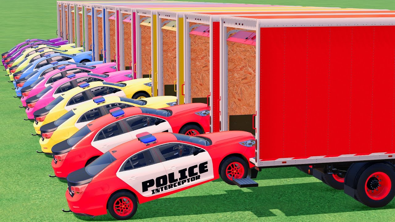 Transport work with colors TRUCK CARS with All Mixer Transporting In Fs22 Farming Simulator 22 