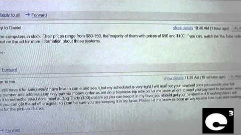 Craigslist Money Order Email Scam