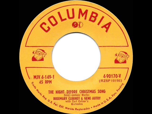 Rosemary Clooney - The night before Christmas song