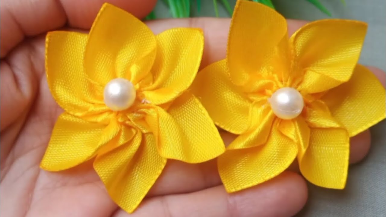 How to Make Ribbon Flower | DIY Amazing Ribbon Flower - YouTube