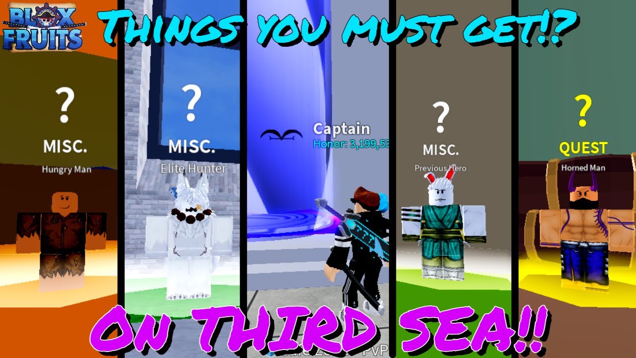 Blox Fruits) [Update 16] Things you must get on THIRD SEA!! 