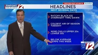 WPRI Weather Forecast 11/10/25 Gusty Winds, Cold Tuesday