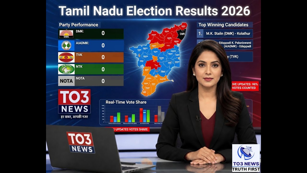 🔴LIVE : Tamil Nadu Election Results LIVE 2026 | Makkal Theerpu 2026 ...
