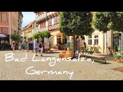 Bad Langensalza - cozy city, one day in July. Germany