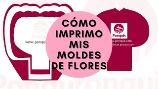 Como imprimir los Moldes Gratis para Flores de Papel Gigantes