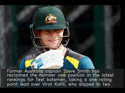 Smith reclaims no. 1 Test ranking, Kohli slips to 2 after his golden duck