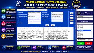 how to fill mortgage form filling auto typer software | Mortgage Data Entry Form Filling Auto Typer