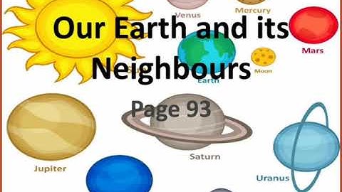 Our Earth and its Neighbours - class 3