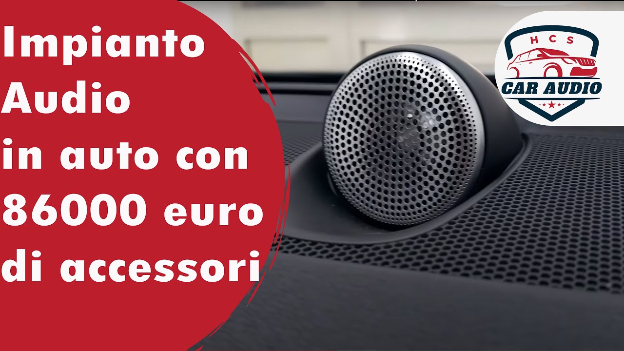 Un impianto stereo in auto con 86000 euro di accessori e tanti altoparlanti  auto 