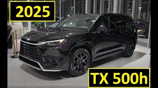2025 Lexus TX 500h F Sport 3 Walkaround | Caviar Black Elegance & Performance