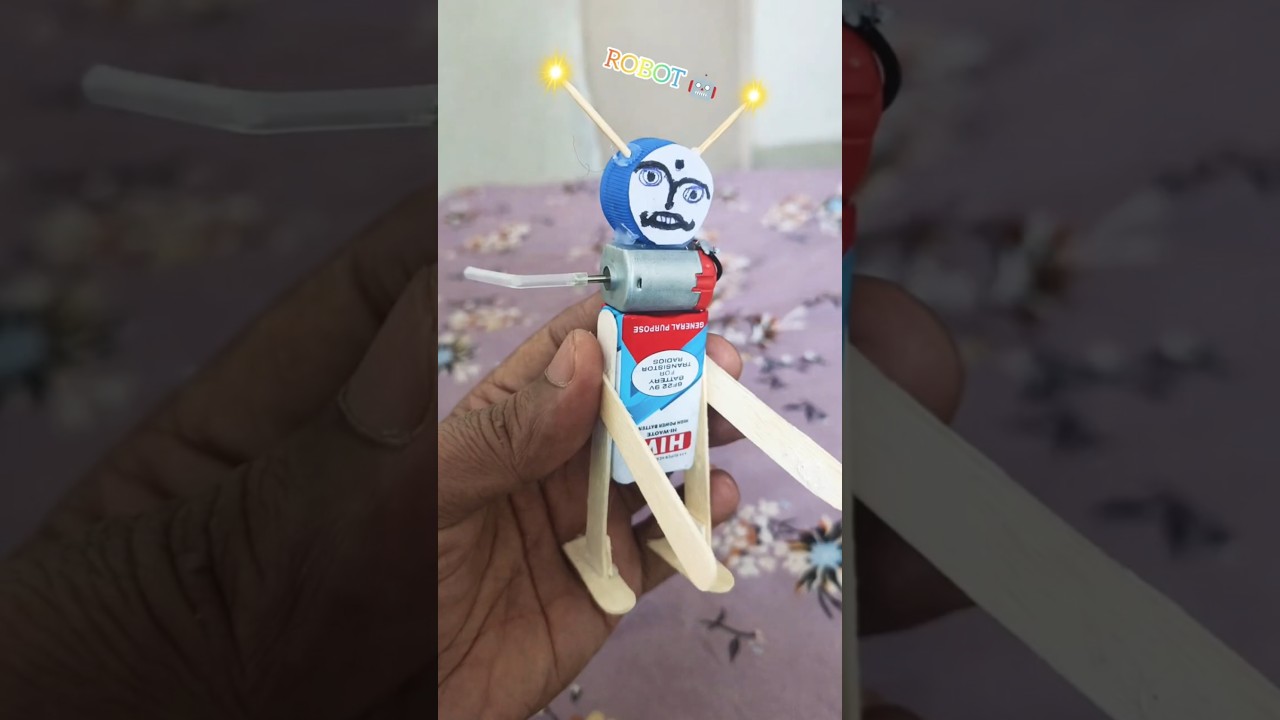 Dc Motor Robot Science Project with Motor & battery 