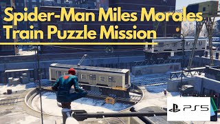 Spiderman Miles Morales Gameplay Train Puzzle - Tutorial and How To Guide - PS5