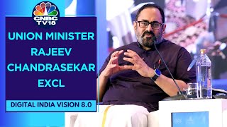 Union Minister Rajeev Chandrasekar On DPDP Act, Laptop Import Curbs & More | CNBC TV18