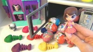 LPS PlayDoh готовим СКЕЛЕТЫ рыб в микроволновке для кошки Киндер, Surprise Eggs LPS PlayDoh готовим СКЕЛЕТЫ рыб в микроволновке для кошки Киндер, Surprise Eggs