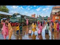 Live view from Locomotive Cab train journey from Train driver cab front view