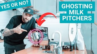 Barista Ghosting & Hanging Milk Jugs / Pitchers