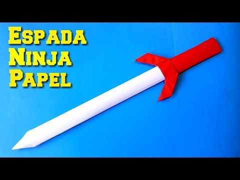 Como hacer una Espada Ninja de Papel | Espada Samurai - How to make a Paper Sword