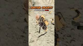 Earth vs Moon vs Mars vs Jupiter Gravity Challenge 🚗🌍 #shorts