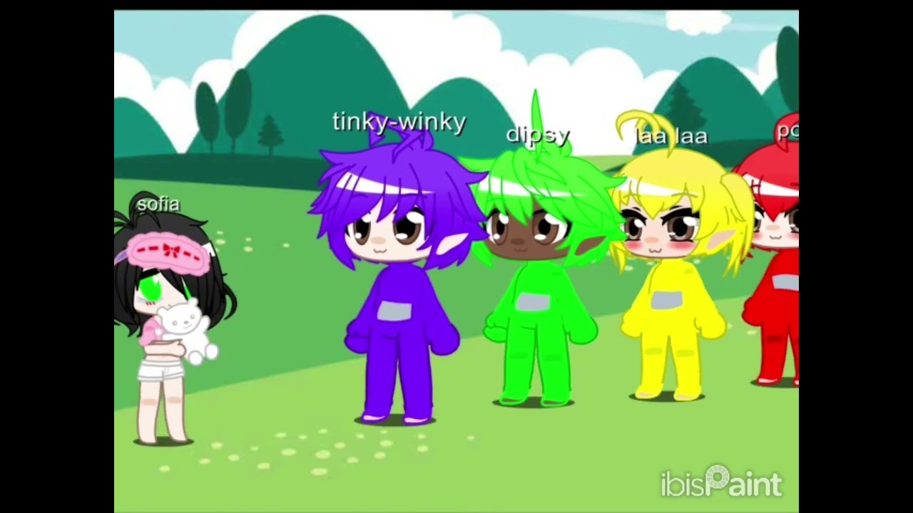 eu acordei eu foi no portal conhecer os personagens teletubbies 💖