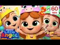 Counting Cupcakes | Number Song | Little Angel | Kids Cartoons &amp; Nursery Rhymes | Moonbug Kids