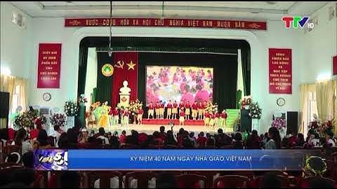 Đài truyền hình Tuyên Quang đưa tin về Lễ kỉ niệm 40 năm Ngày Nhà giáo Việt Nam 20/11