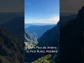 Hiking from Pico do Arieiro to Pico Ruivo in Madeira island, Madeira #shorts