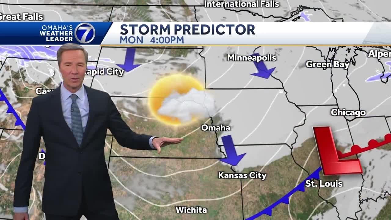 Breezy and colder for Monday in Omaha - YouTube