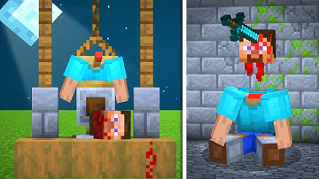 25 Most Disturbing Ways to make STEVE Look Dead in Minecraft