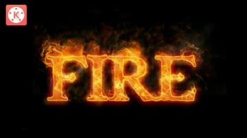 How to Make a Fire Text Effect on Android || Kinemaster Tutorial