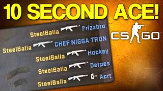 CS:GO - 10 SECOND ACE! (Counter-Strike: Global Offensive Gameplay)