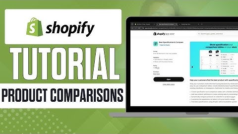 Setting Up Product Comparisons in Shopify
