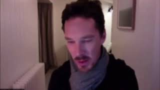 Benedict Cumberbatch saying thank you to the New Zealand people for welcoming his family