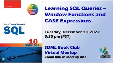 Learning SQL Queries - Window Functions and CASE Expressions
