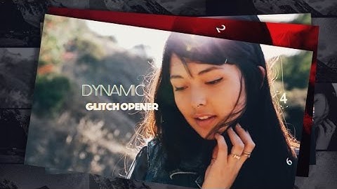 Dynamic Glitch Opener (After Effects template)