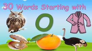 30 Words Starting with Letter O ||  Letter O words || Words that starts with O