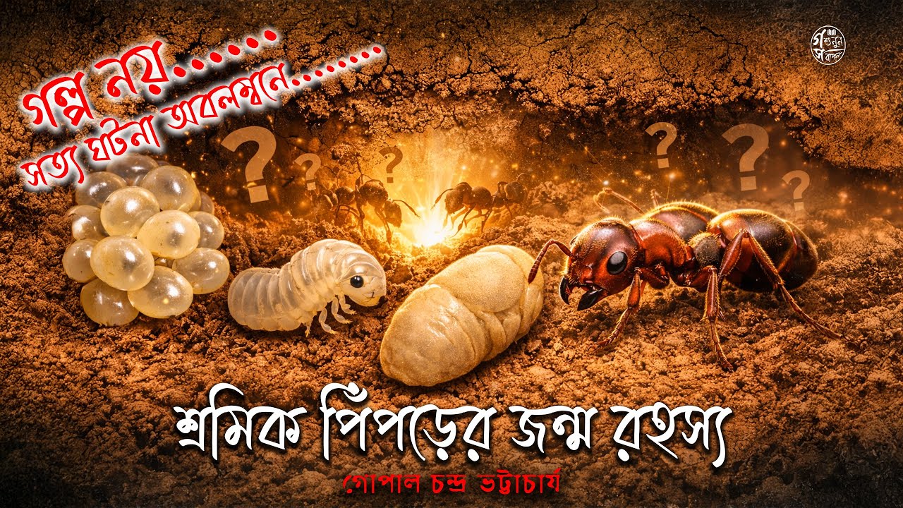 শ্রমিক পিঁপড়ের জন্ম রহস্য | গোপাল চন্দ্র | বাংলা গবেষণামূলক প্রবন্ধ |  