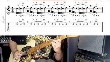 Hybrid Picking Lesson 4 - Pedal Tone Lick -  Guitar Lesson By Andrea Balestra