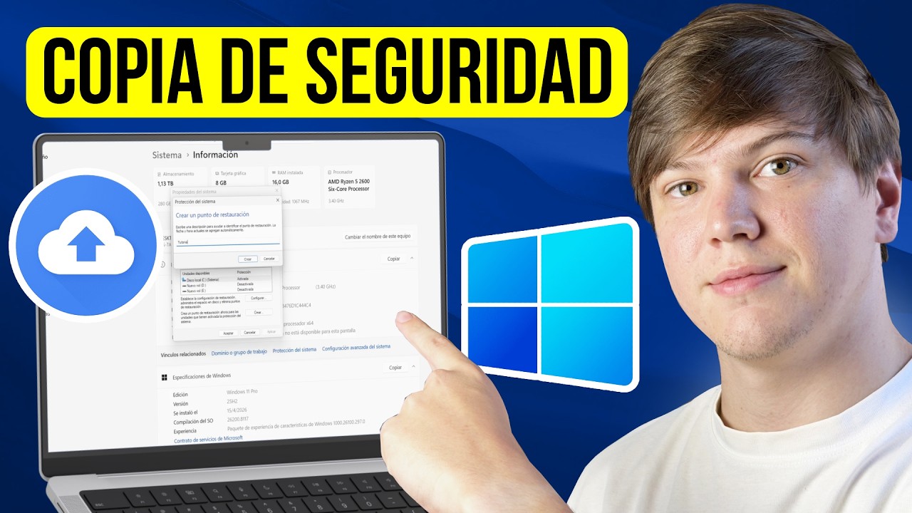 Como CREAR UNA COPIA de SEGURIDAD en Windows 11 - Paso a Paso - YouTube