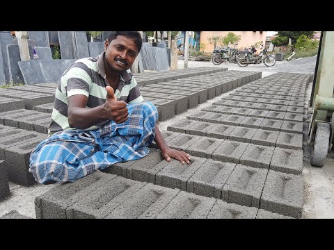 Making of Hollow Block | Know How are Hollow Block Stone bricks Made