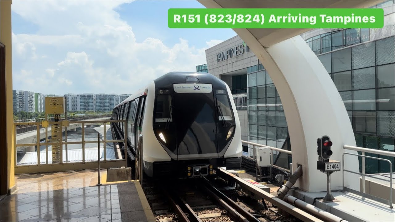 [Weekday Full Day!][SMRT] R151 (823/824) arriving Tampines(JKN) - YouTube