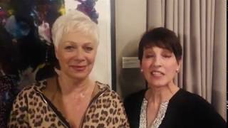 Denise Welch, Vicki Michelle And Anna Kennedy Obe Supporting Dr Pam Spurr Art Exhibition In Soho