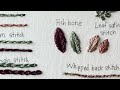 16/20: How to Do a Fishbone Stitch | Beginner Hand Embroidery