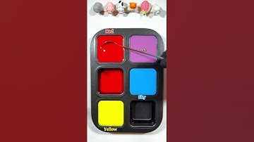 Color guessing challenge when mixing 3 colors Red + Sky + Yellow? #asrm #colormix #colormixing