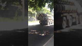 В Одессе проехала колонна военных машин