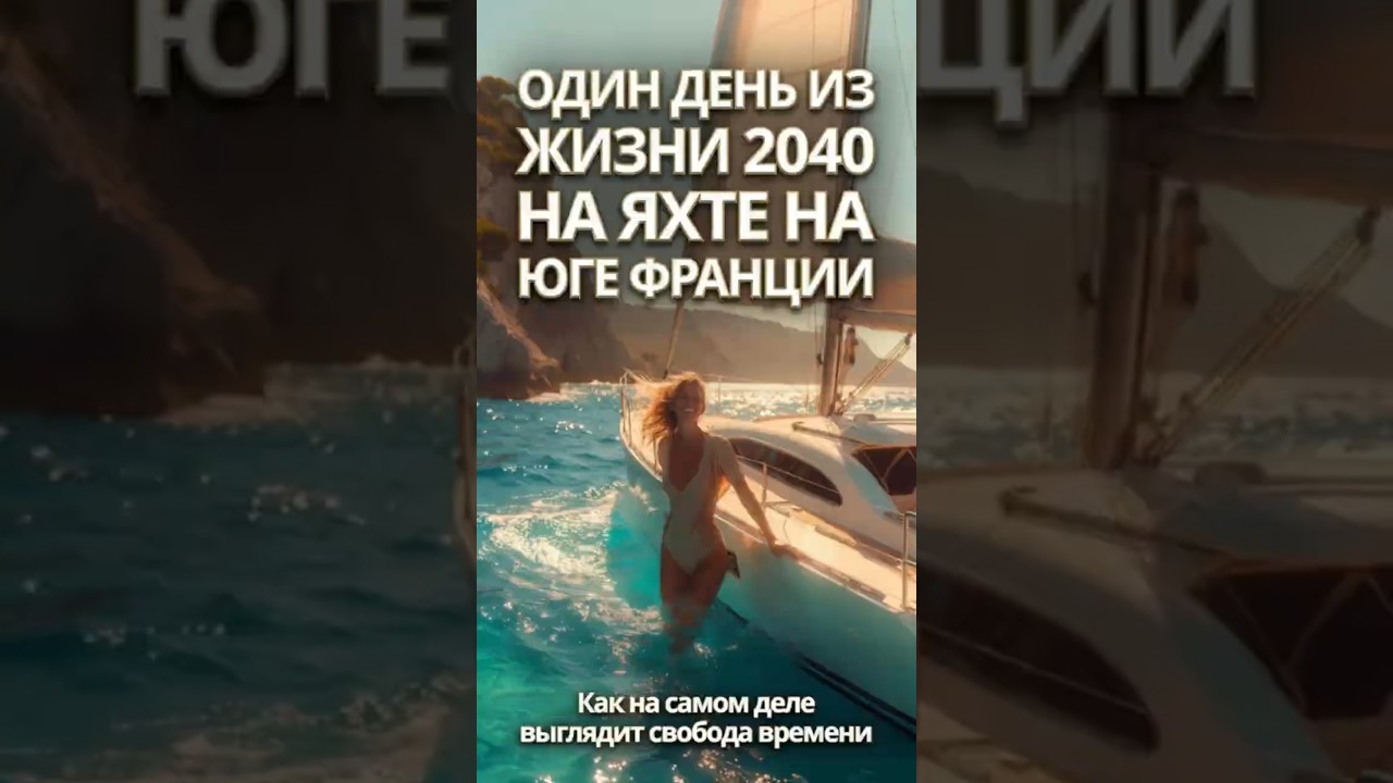 Один день из жизни 2040 года на яхте на юге Франции — как выглядит свободное время.