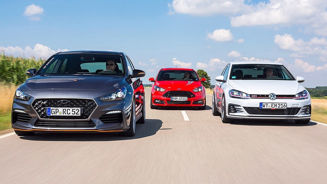 2019 Ford Focus ST vs 2018 Volkswagen Golf GTI vs 2018 Hyundai i30 N ...